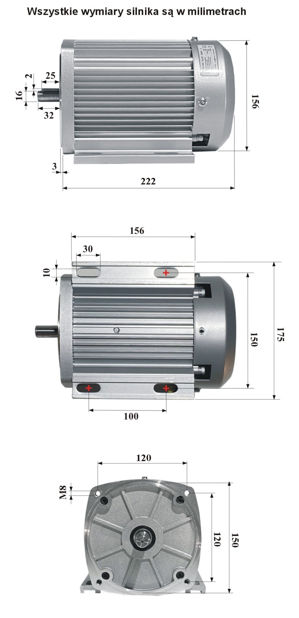 Silnik 30kW - wymiary